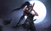 Anime overwatch brunette women armor long hair genji Playmat Gaming Mat Desk