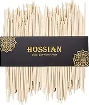 HOSSIAN 10inch Reed Diffuser Sticks- 100PCS Natural Rattan Wood Sticks Essential Oil Aroma Diffuser Sticks Refill Replacement for Aroma Fragrance