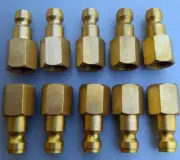 Ryco Style Brass 1/4BSP Female Airline Adaptor 203 - Pack of 10