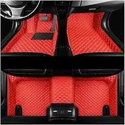 Custom Car Floor Mats Car Floor Mats for Peuge&ot for 207CC 2009 2010 2011 2012 2013 Custom Auto Foot Pads Car Mats(Red-01)
