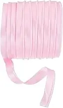 uxcell Maxi Piping Bias Tape, 5 Yards Piping Trim with Cord Satin Binding Lip Cord Trim Fit for Sewing Garment Webbing Trimming Crafts Decorating - (Pink)