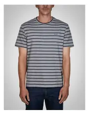 [Gant] Striped T-shirt in Grey Melange