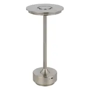 Zaragoza Glossy Nickel Dimmable Table Lamp