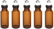 5/10ml Roller Rollerball Perfume Essential Oil Roll On Ball Amber Glass BottleAU