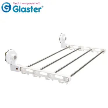 Glaster韓國無痕氣密式可折疊毛巾架(GS-15)