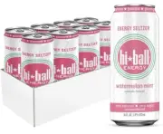 Hiball Energy Seltzer Water, Caffeinated Sparkling Water Made with B12 and B6...