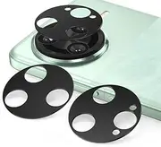 QJONSIU Compatible with Xiaomi Poco F7 Ultra Camera Protective Film, [Pack of 2] Aluminium Metal Camera Lens Protector Film, [Anti-Scratch] - Black