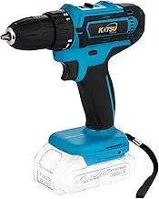 KATSU FIT-BAT 21V Cordless Drill Driver 10mm Keyless Chuck, 2 Gear Speed, LED Light, Ideal for Home Garden DIY Tasks, No Battery and Charger (Budget Range) 102623