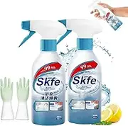 Skfe Bath Cleaner Spray, Skfe Bathroom Descaler Cleaner, Skfe Bathroom Cleaning Spray, Multipurpose Descaler Cleaner Foam for Bathroom, for Toilet, Bath, Shower (2 Bottles)