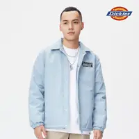 在飛比找momo購物網優惠-【Dickies】男款淺灰藍下擺抽繩教練外套｜DK01091