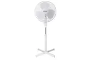 Heller 40cm Pedestal Floor Fan Oscillating 3 Speed Tilt Air Cooling Cooler White