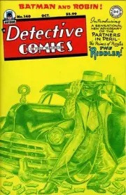 Detective Comics #140 Reprint Riddler Original Ink Sketch Cover Low Rider Batman