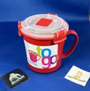 Sistema Microwave Plastic Soup Mug, 2.8 Cup, Medium - Red, Orange Or Green