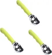 3pcs Matzo Crackers Meat Baller Tongs Dough Scoop Muffin Scoop Biscuit Ice Cream Scoop Mashed Potato Spoon Alloy Cookie Dough Baller Ice Cream Ball Green Watermelon