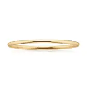 9ct Yellow Gold 65x4mm Solid Bangle