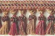 4" Tassel Fringe Gold Burgundy Black More Color Choice in my eBay Store