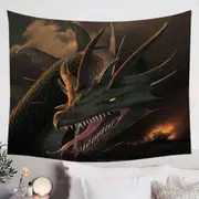 Scary Fantasy Art the Annihilation Dragon Tapestry