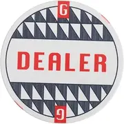 GARVALON Banker Number Sign Accessories for Buttons Poker Game Tokens Number Chips Party Favor Poker Chips for Poker Games Game Accessory Counting Money Tokens Game Chips Ceramics White