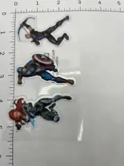 PUFFY STICKER Marvel avengers Black Widow, Captain America Hawkeye comic