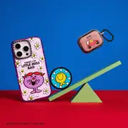 - Special Set Mr. Men Little Miss It's My Day Special Set - iPhone 16 Pro Max Magsafe Impact Purple + AirPods Pro/Pro 2 Bounce Case + Grip Stand
