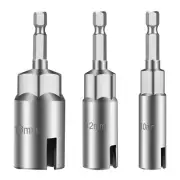 1Set Power Wing Nut Driver Hook Drill Bits Socket Wrench Tool 1/4" Hex Shank