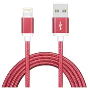 Astrotek 1m Male USB-A To USB 8 Pin Data Charger Cable For Apple iPhone Red