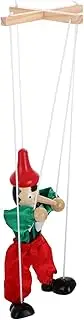 Wooden Marionette Puppet Toys for Boys and Girls Doll Pull String Puppet Toy Unfinished Wooden Figurines Random Color