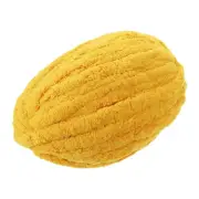 Chunky Yarn, 1Pcs Polyester Blanket Yarn for Crocheting Scarf (Ginger Yellow)