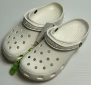 New Crocs Unisex-Adult Classic Clogs White Mens 11 10001-100
