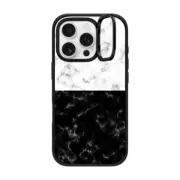 iPhone 16 Pro Impact Ring Stand Case MagSafe Compatible Black or White Marble