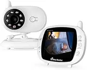 Surveillance Recorder 3.5Inch Wireless Dual Audio Video Baby Monitor High Resolution Baby Nanny Security Camera Ir Night Vision Temperature Monitoring White Au Plug