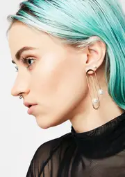 Fancy Paper Clip Earrings