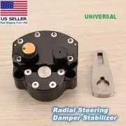 CNC Adjustable Radial Steering Damper Stabilizer Universal Safety Control BLACK