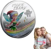 Fairy Coin for Kids - Fairy Lost Teeth Reward Coin - Novelty Cartoon Coin, Portable Commemorative Coin for Collection