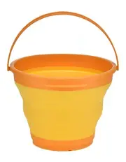 [BR Home] 7 Litre Foldable Collapsible Silicone Bucket in Orange