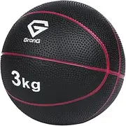 GronG Medicine Ball 6.6 lbs (3 kg), 11.0 lbs (5 kg), Training Manual Included, Non-Bound