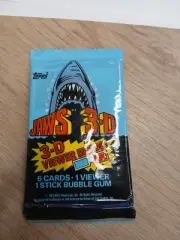 1983 Vintage Topps Jaws 3D Viewer Gum Unopened Trading Card Pack