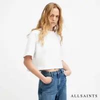 在飛比找momo購物網優惠-【ALLSAINTS】LOTTIE 純棉寬鬆短版短袖T恤-白