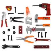 26 PCS Kids Toddler Pretend Play Construction Tool Toy Set Drill Pliers Wrench