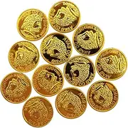 Hohopeti Pirate Coins Toys 300pcs Realistic Simulation Coins Boys and Girls Pirate Game Accessories Poker Chips Toy