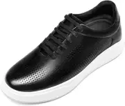 CHAMARIPA Hidden Heel Premium Leather Height Increase 8, Black-h2c167b0141d