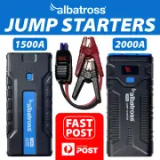 Albatross® 1500A/2000A Vehicle Jump Starter USB Power Bank Torch Car SUV 4WD AUS