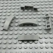 LEGO Slope - Light Bluish Gray - Curved 4 x 1 x 2/3 Double - QTY x5