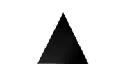 3” Triangle Black Acrylic Value Pack of 25 Discs for Arts and Crafts DIY Decor