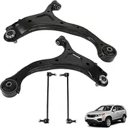 munirater K621686 K621685 K750204 K750205 4Pcs Control Arms with Ball Joint Tie Rods Replacement for 2007-2012 Santa Fe 2011-2013 Sorento