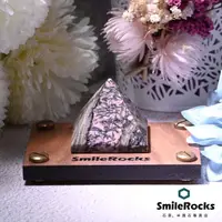 在飛比找momo購物網優惠-【SmileRocks 石麥】玫瑰石金字塔 4.0x4.0x