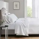 4-piece 700 Thread Count Soft Cotton Sateen Comfort Deep Pocket Fitted Sheet Set