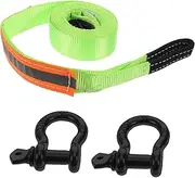 TOKIDNY Tow Rope Tow Straps Car Tie Down Straps Heavy Duty Rope Accessories Trailer Tie Downs Metal
