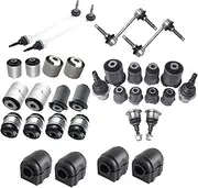 32PCS Front Rear Control Arm Bushing Connecting Rod Stabilizer Bar Bushing Kit Compatible For Range Rover Sport L320 L319 Discovery LR3 LR4