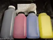 4 Glossy Toner + Chip Refill For Okidata OKI C3300 3400 C3400 3530 C3530N C3600